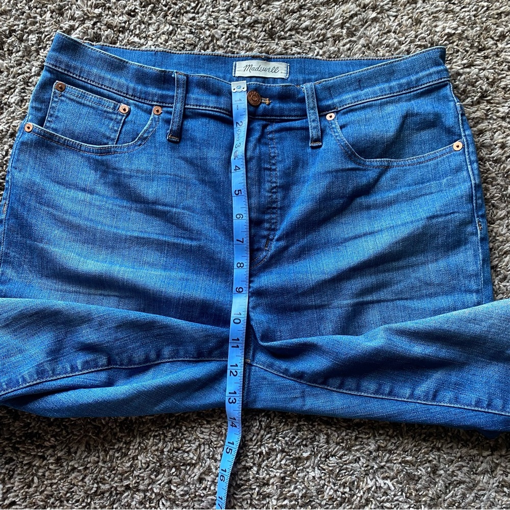 Madewell Cali Demi-Boot Mid Rise Jeans in Kemper Wash: Back-Seam Edition EUC 32 - Picture 11 of 12